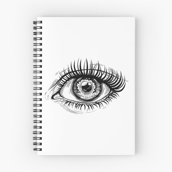 Item preview, Beautiful realistic eye with highly detailed pupil, iris and long dramatic eyelashes designed and sold by ExocetMerch.
