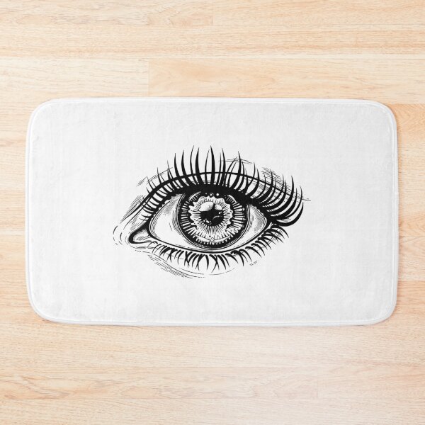 Item preview, Beautiful realistic eye with highly detailed pupil, iris and long dramatic eyelashes designed and sold by ExocetMerch.