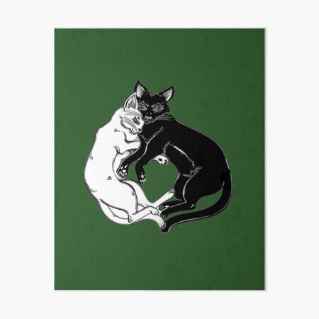 Artikel-Vorschau von Schwarzweiss-Katze in zarter Umarmung der Gegensätze, designt und verkauft von ExocetMerch.