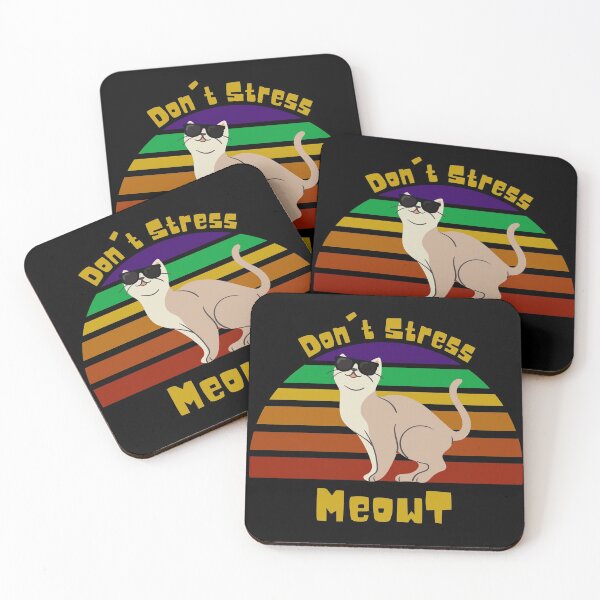 Item preview, Don't Stress MeowT - Cute Cat designed and sold by Paradox Gifts.