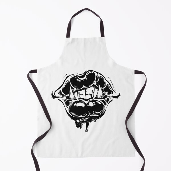 Item preview, Bloody magic vampire demon lips and mouth with fangs designed and sold by ExocetMerch.