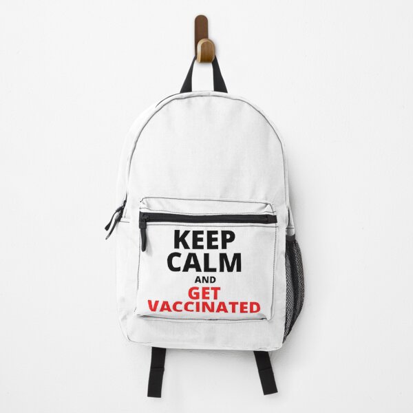 Item preview, KEEP CALM AND GET VACCINATED (White Background) designed and sold by mind-illusions.
