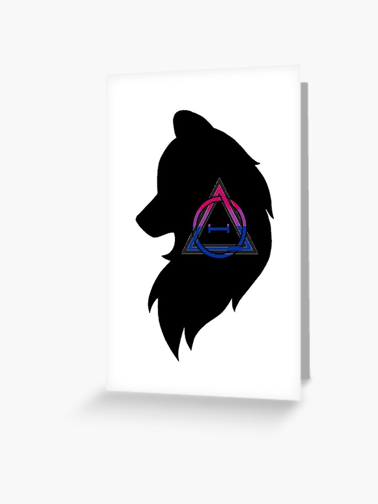 Bisexual Therian Wolf | Greeting Card