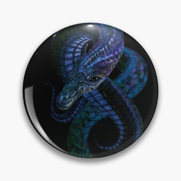 Item preview, Blue Wyrm Dragon coming out of the Darkness designed and sold by sodsworld.