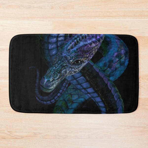 Item preview, Blue Wyrm Dragon coming out of the Darkness designed and sold by sodsworld.