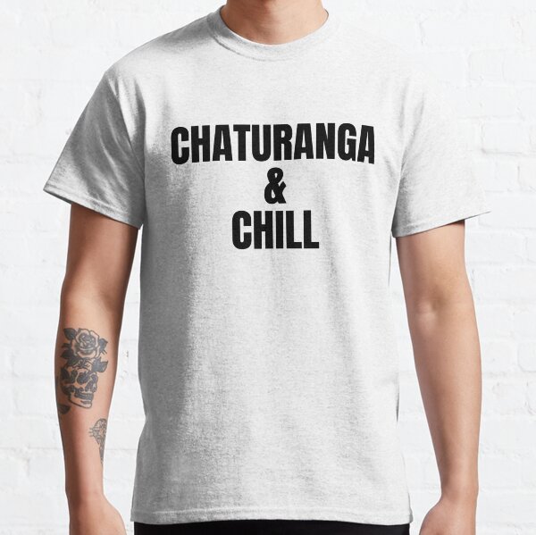 T-SHIRT YOGA CROPPED - CHATURANGA AND CHILL - ama.me