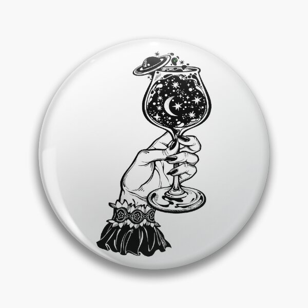 Item preview, Elegant female hand holding a universe in a glass designed and sold by ExocetMerch.