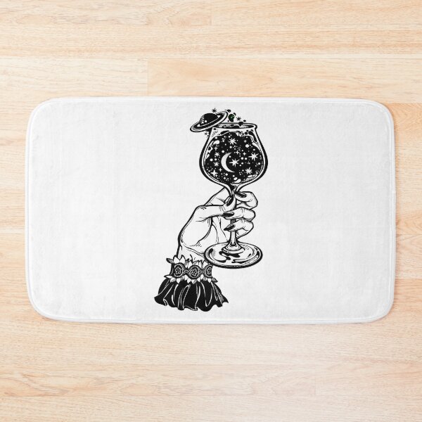 Item preview, Elegant female hand holding a universe in a glass designed and sold by ExocetMerch.