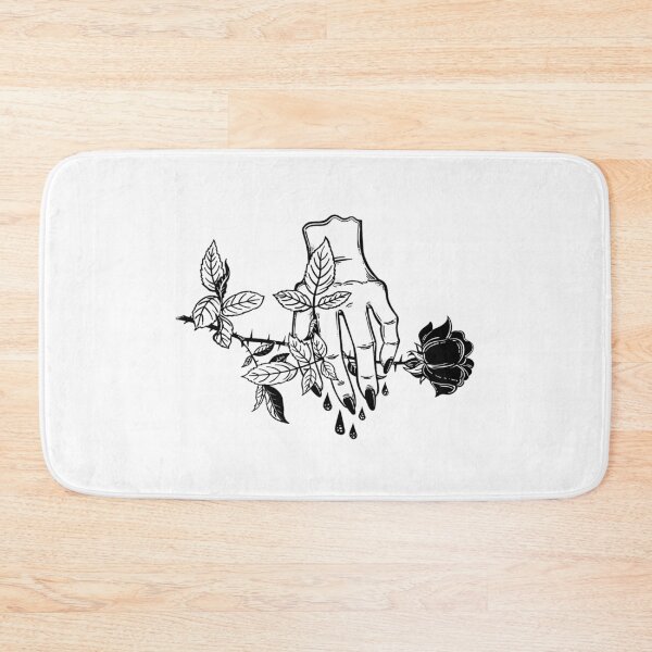 Item preview, Female bleeding human hand holding a rose designed and sold by ExocetMerch.
