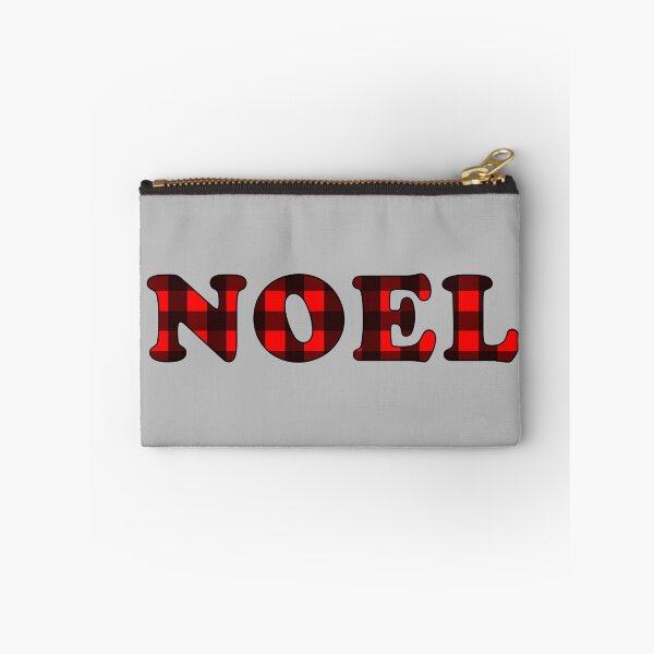 Item preview, 'Noel' in Red and Black Buffalo Plaid designed and sold by Bumblefuzzies.