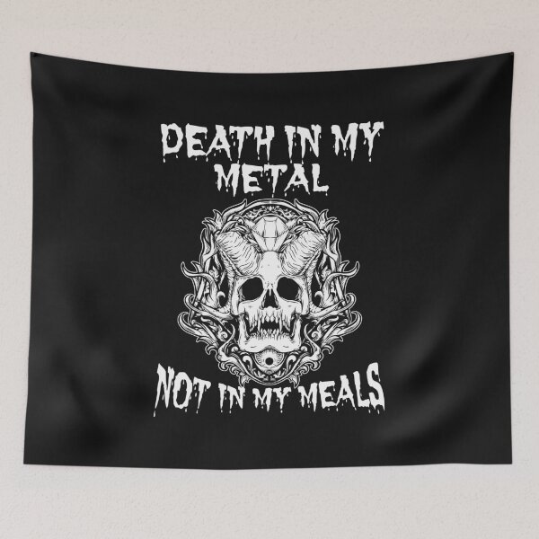 Item preview, Death in my Metal Not in My Meals - Heavy Metal Vegan designed and sold by sunnym79.