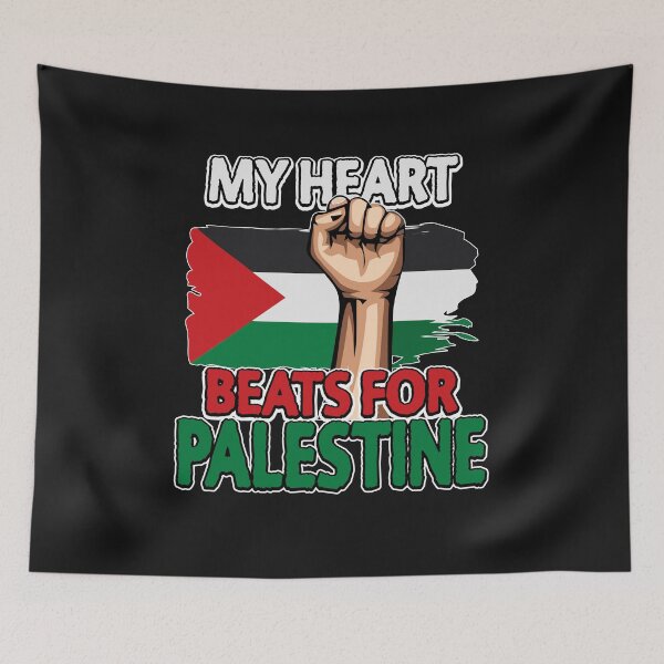 Item preview, My Heart Beats For Palestine Gaza Arabic designed and sold by sunnym79.