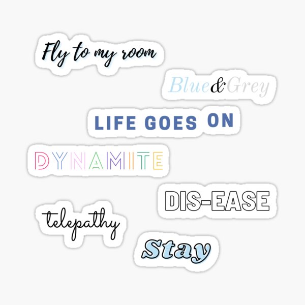 Pistes d'album BTS Be Sticker