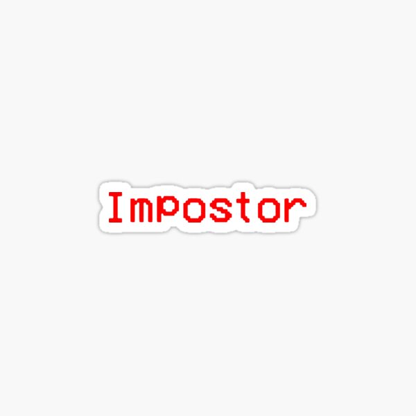 Impostor design Pegatina