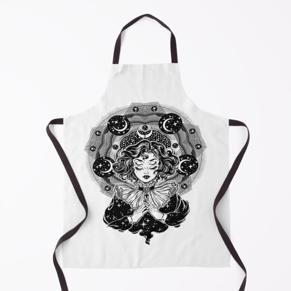 Item preview, Girl portrait with four eyes, sacred space circle designed and sold by ExocetMerch.
