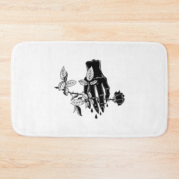 Item preview, Female evil bleeding human hand holding a rose designed and sold by ExocetMerch.