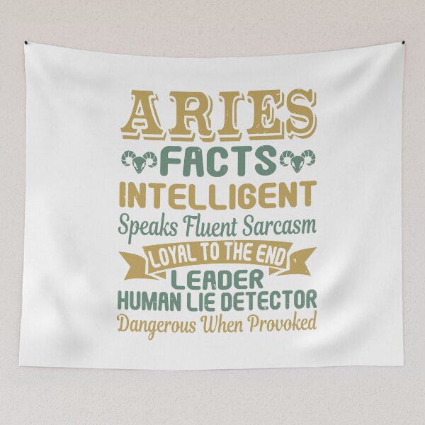 Item preview, Zodiac Sign Aries Facts | Intelligent Loyal Leader designed and sold by teamph.