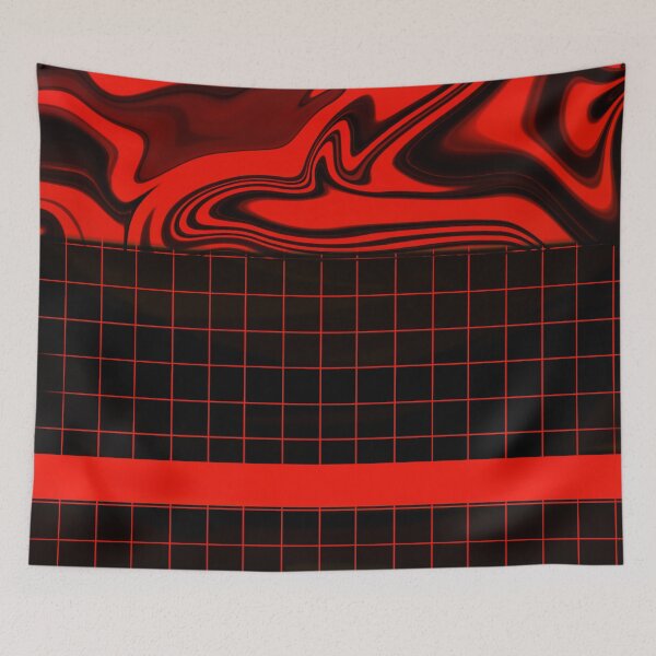 Item preview, Black & Red Grid designed and sold by sdjames.