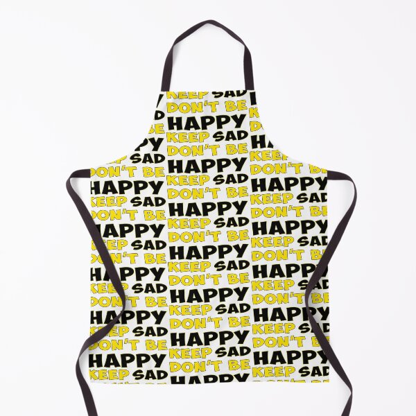 Item preview, Keep Sad Dont Be Happy Yellow Black designed and sold by Noverda Nawarizka Prabowo.
