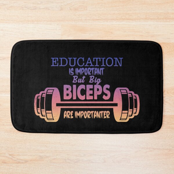 Item preview, Education Is Important but Big Biceps Are Importanter T-shirt - Funny Gym Gift For Workout Lovers - Gift Idea For Bodybuilders And Weight Trainers - Mens Sport T-Shirt designed and sold by Vikingstorm.