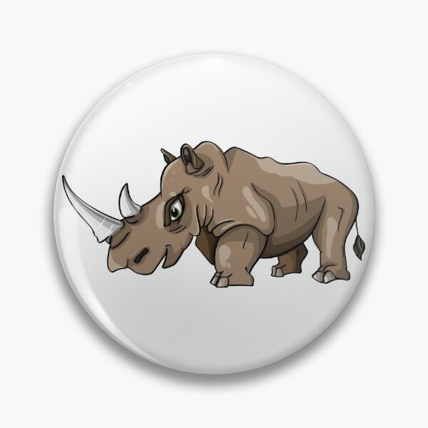 Artikelvorschau, Cartoon Nashorn entworfen und verkauft von Patrick David.
