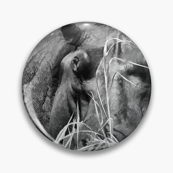 Item preview, Hippopotamus Black And White designed and sold by Kay Brewer.