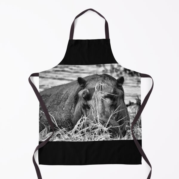 Item preview, Hippopotamus Black And White designed and sold by Kay Brewer.