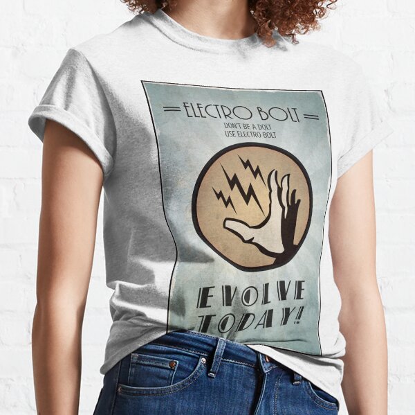 Bioshock Plasmid Poster Electro Bolt Classic T-Shirt