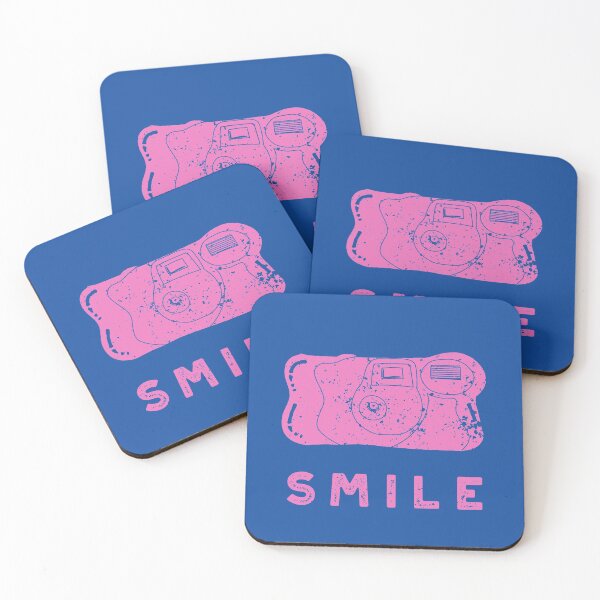 Item preview, Pink Disposable Camera and Smile Message Retro Style designed and sold by awkwarddesignco.
