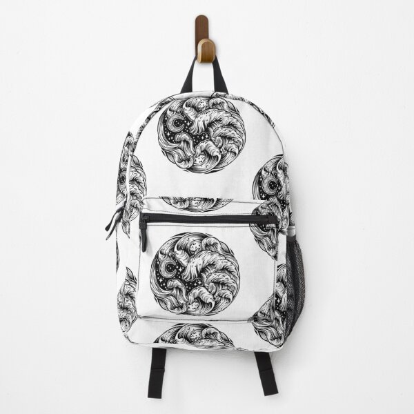 Item preview, Hand drawn water waves in the sea line art drawing designed and sold by ExocetMerch.