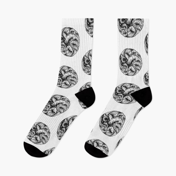 Item preview, Hand drawn water waves in the sea line art drawing designed and sold by ExocetMerch.