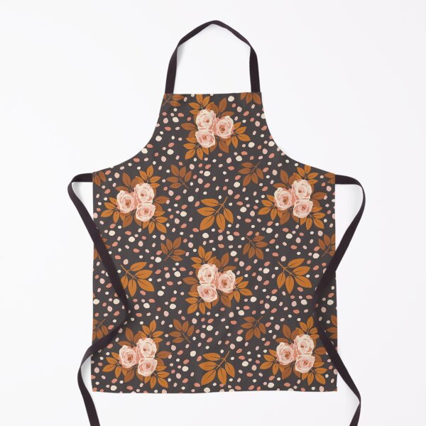Item preview, Nostalgic roses, with brown leaves, on a black. designed and sold by floraaplus.