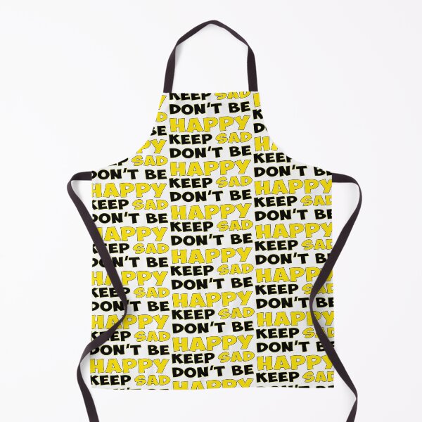 Item preview, Keep Sad Dont Be Happy Black Yellow designed and sold by Noverda Nawarizka Prabowo.