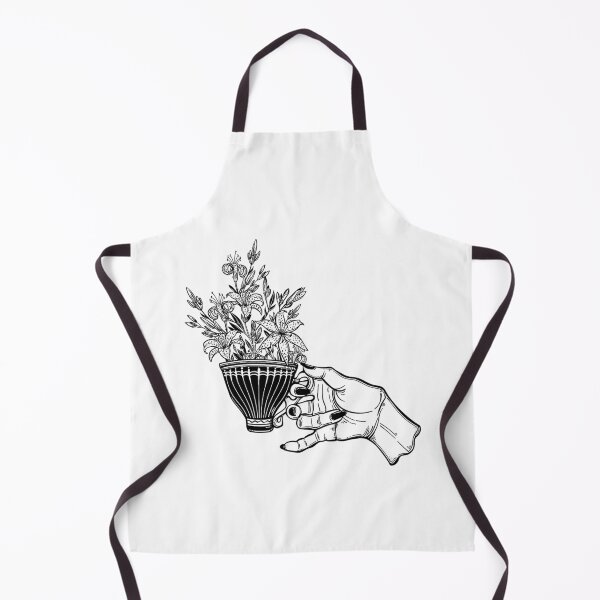 Item preview, Hand holding a magic tea or coffee cup with lily flowers designed and sold by ExocetMerch.