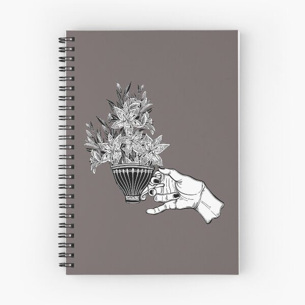 Item preview, Hand holding a tea or coffee cup with lily flowers designed and sold by ExocetMerch.