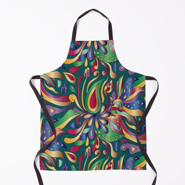 Item preview, Groovy Mushroom Paisley Florals- Jewel Tone Pattern designed and sold by winkeltriple.