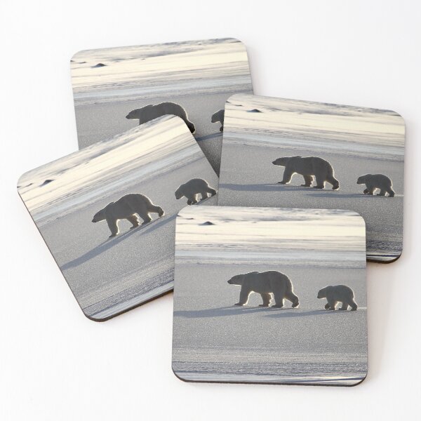 Item preview, Silver Glow. Polar Bears at Sundown, Churchill, Canada  designed and sold by Carole-Anne.
