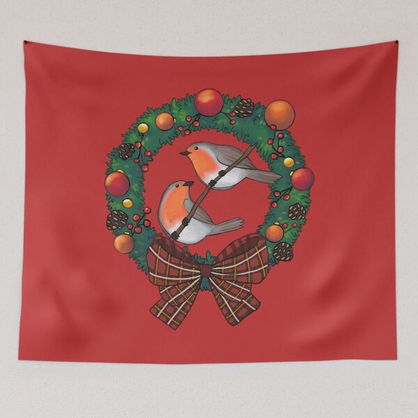 Item preview, Robin Christmas Wreath designed and sold by jepchan.