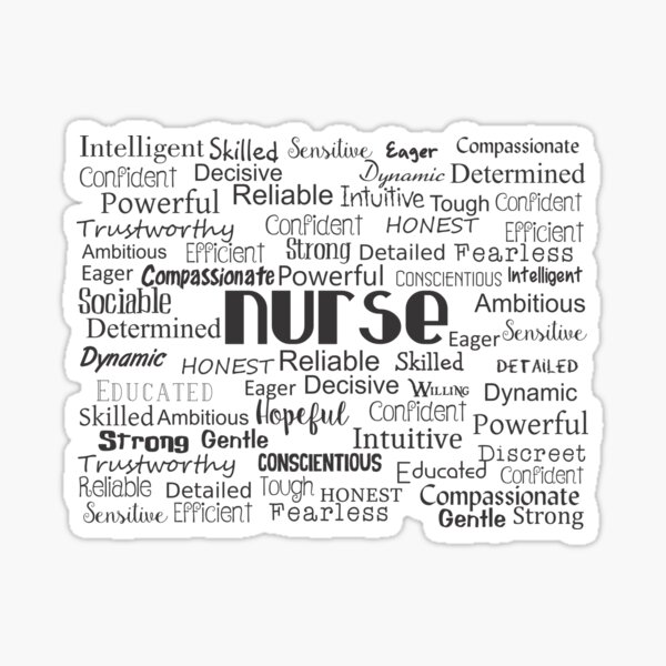 Item preview, Nurse Best Adjectives designed and sold by gailg1957.