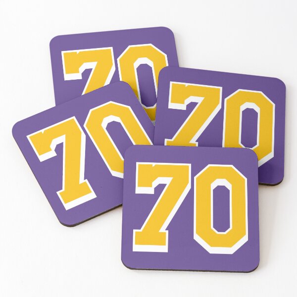 Item preview, 70 Yellow Number seventy Purple Basketball Jersey designed and sold by elhefe.