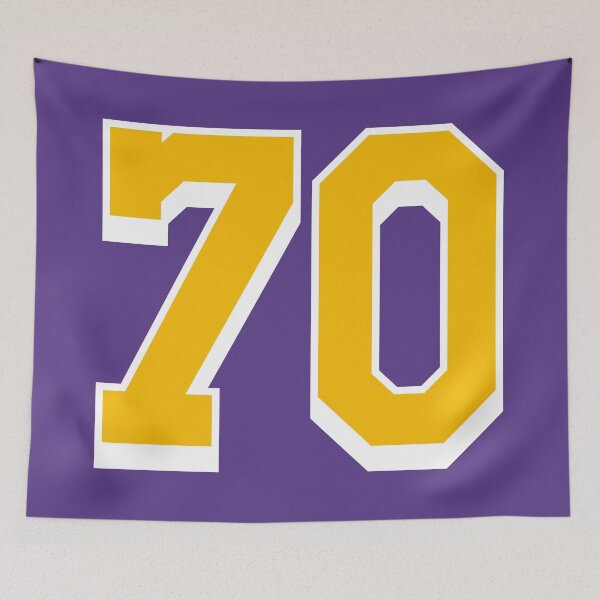 Item preview, 70 Yellow Number seventy Purple Basketball Jersey designed and sold by elhefe.