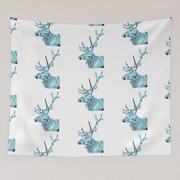 Item preview, Icy Blue Deer - Hydro Dip Style designed and sold by alecillustrates.