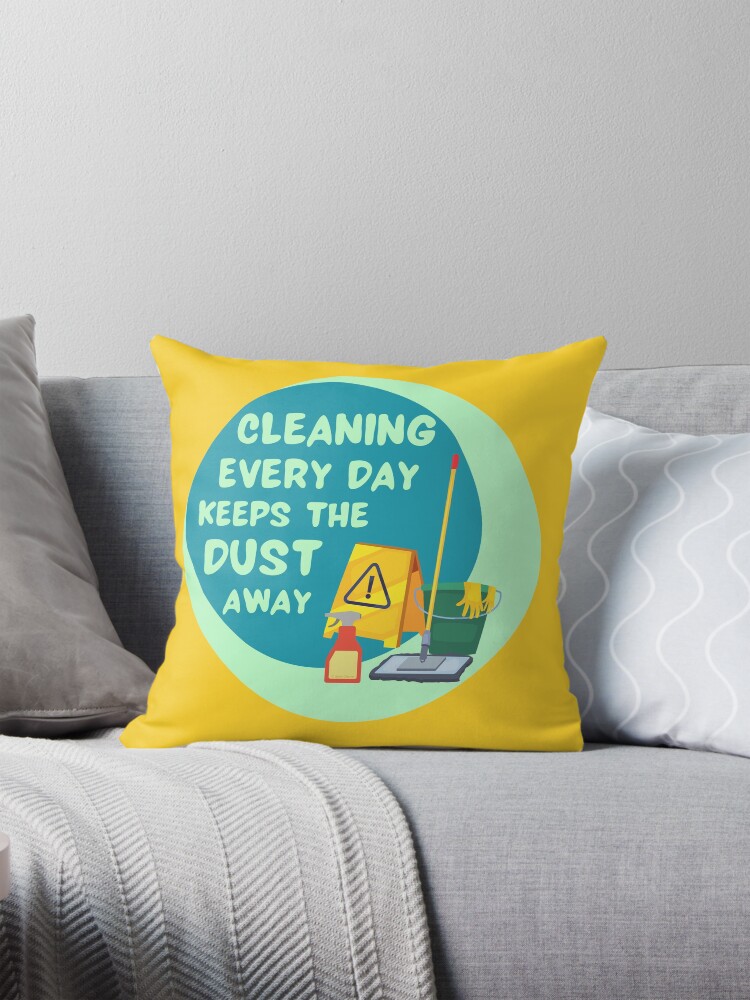 Thumbnail 1 of 4, Pillow, Cleaning Every Day Housekeeping Humor designed and sold by SavvyCleaner.