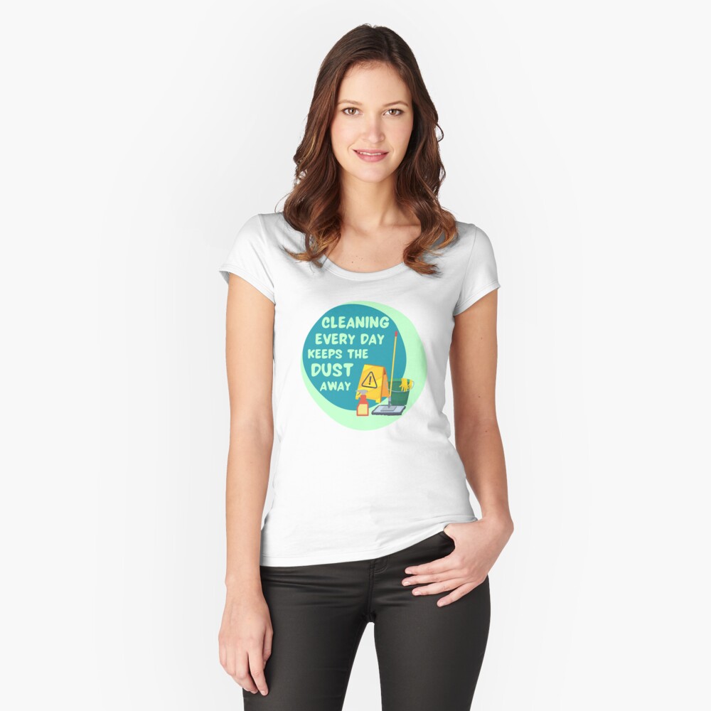 Item preview, Fitted Scoop T-Shirt designed and sold by SavvyCleaner.