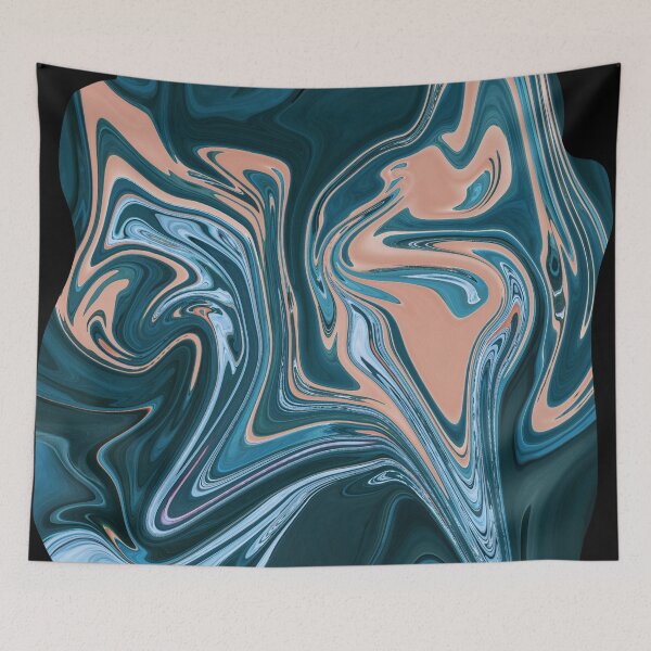 Item preview, Abstract Color Swirls. Pink, Salmon, Blue. designed and sold by shirtdan.