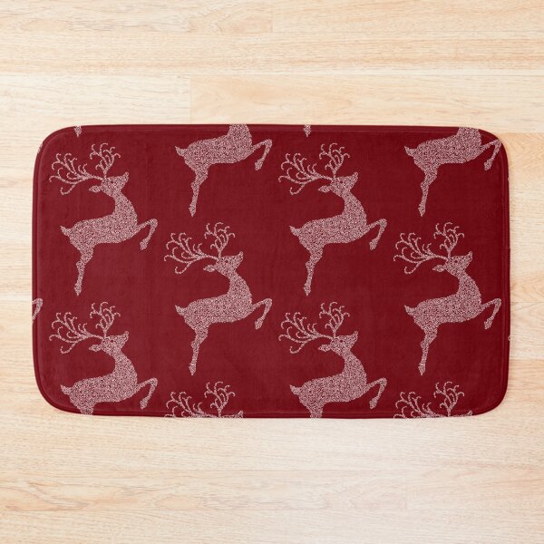 Item preview, Swirly White Christmas Reindeer Silhouette  designed and sold by Deborah Camp.