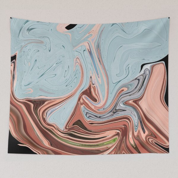 Item preview, Abstract Color Swirls. Pink, Light Blue. designed and sold by shirtdan.