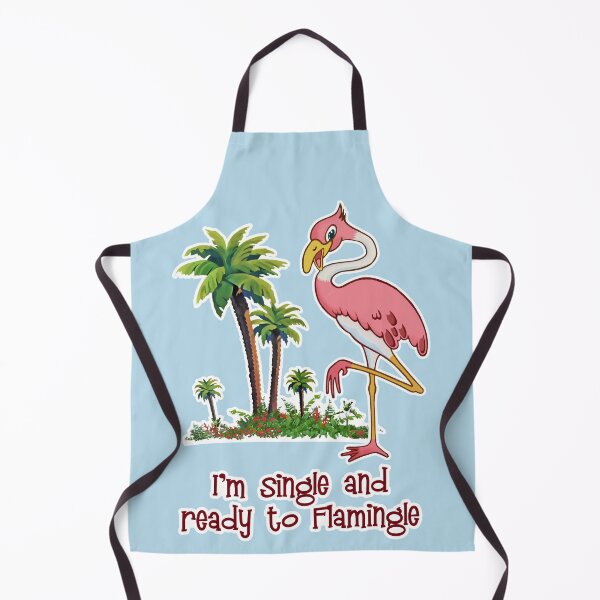 Item preview, This Flamingo Is Single and Ready to Flamingle designed and sold by EvTheOne.