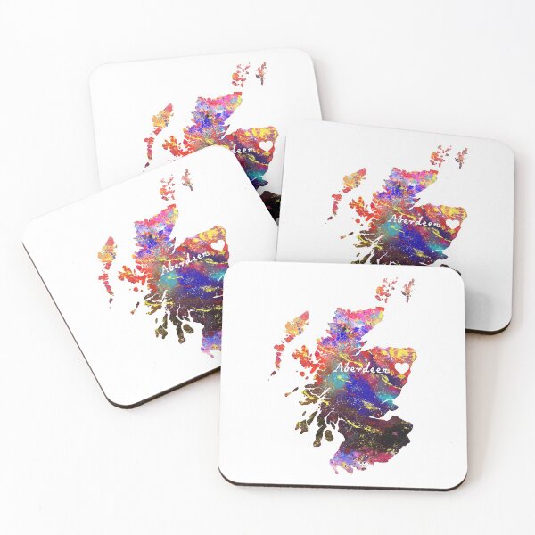 Item preview, Scotland  Aderdeen  Watercolour print  Quote A designed and sold by vividpixelusa.