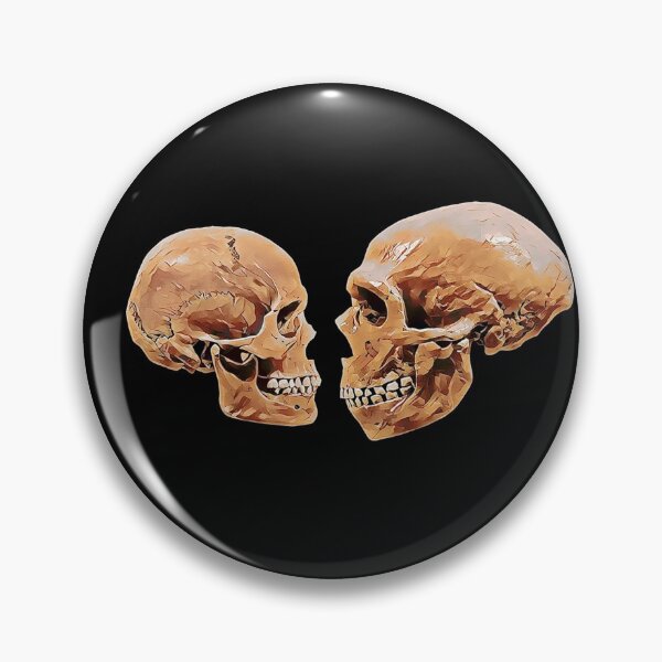 Item preview, Modern Human and Neanderthal Skulls designed and sold by DotorEaon.